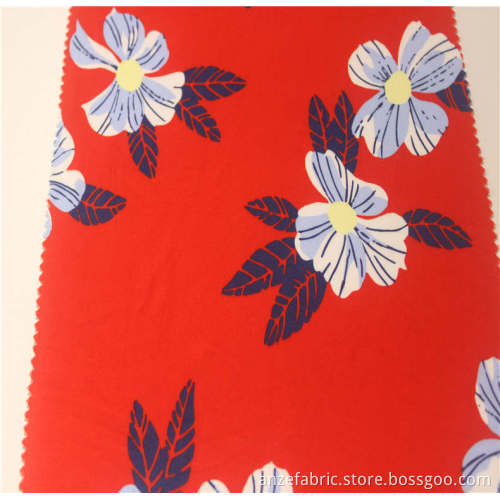 popular printed 100%rayon challis printed fabric for garment